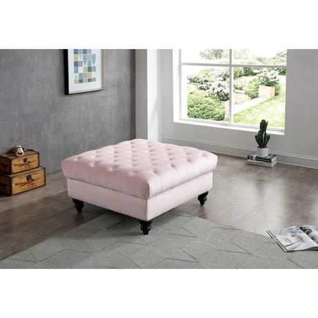 Soft Charming Traditional Ottoman - Furniture Home Direct