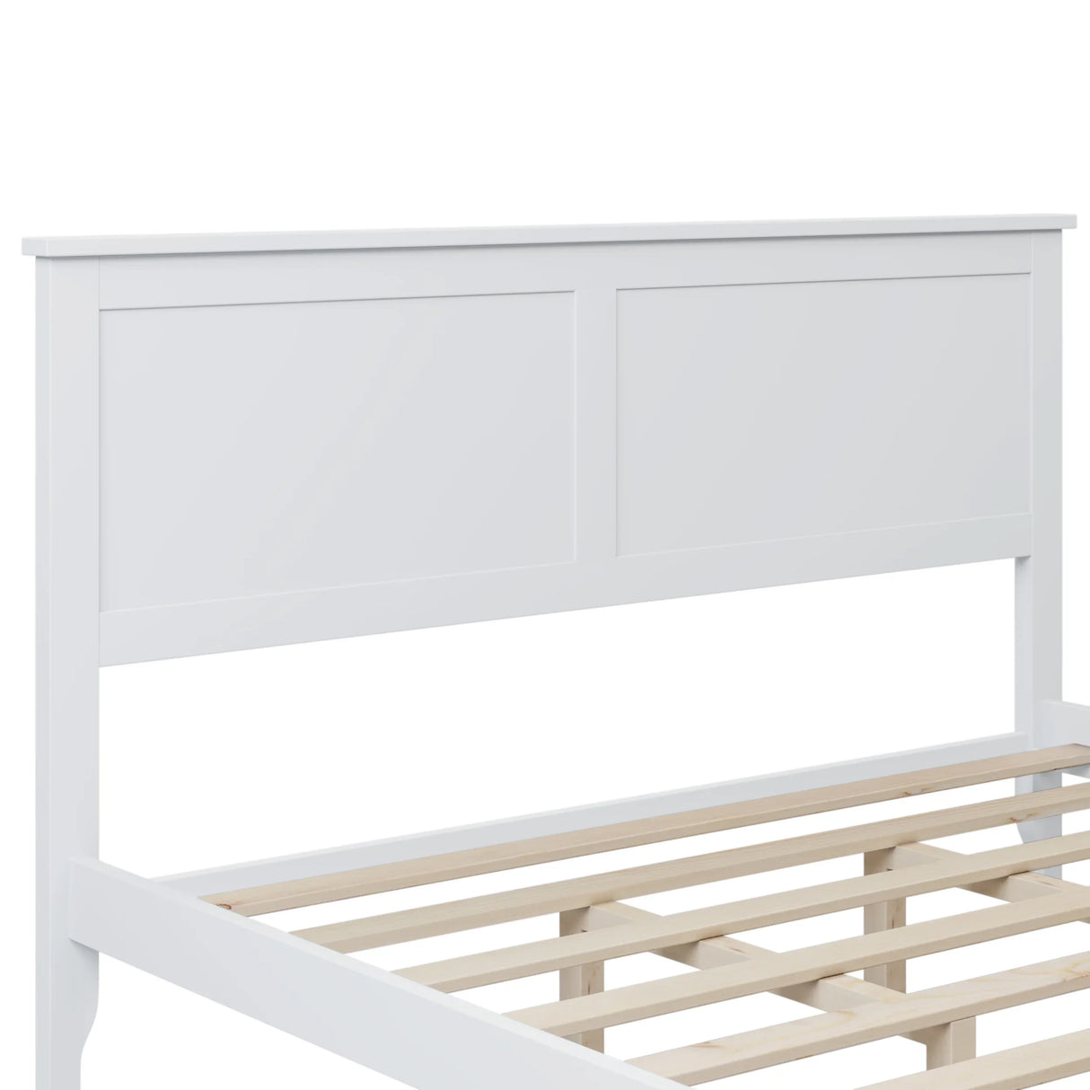 White Solid Wood 5 Piece Queen Bedroom Set(bed, 2 nightstands,chest,dresser) - Furniture Home Direct