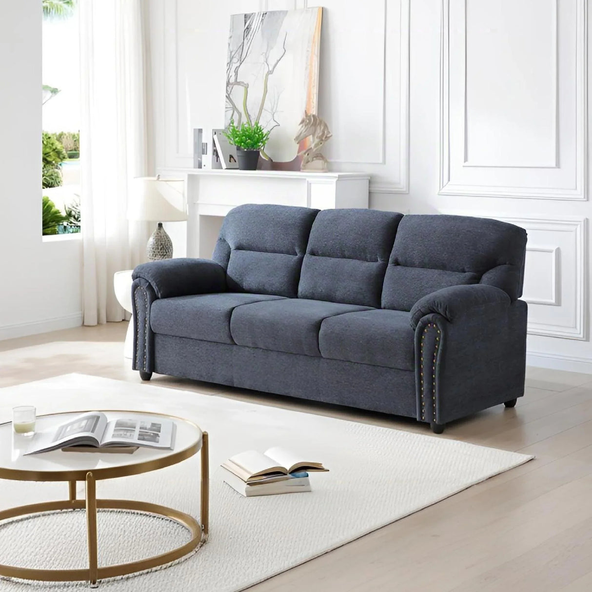 Hamilton - Sofa With Nailhead Trim - Furniture Home Direct