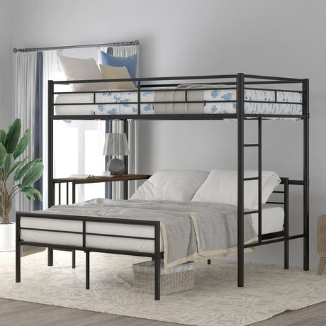 Bunk Bed With Desk, Ladder And Quality Slats For Bedroom - Furniture Home Direct