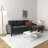3 Seater Convertible Combination L Shaped Sofa With Footstools With Storage - Furniture Home Direct