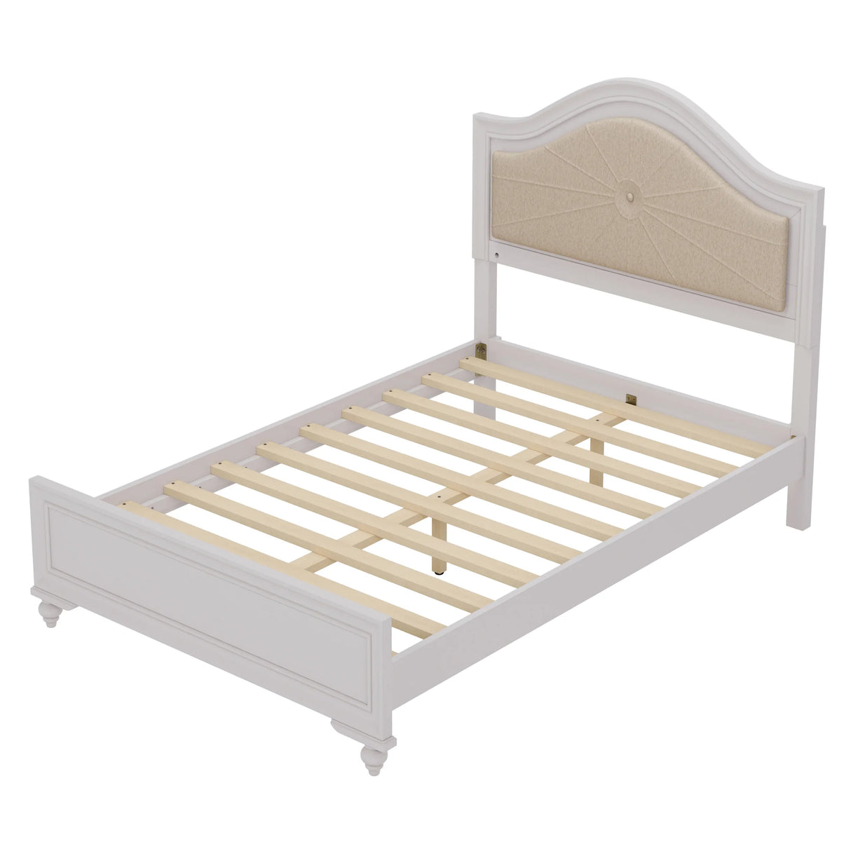 3 Piece Bedroom Set Full Size (Upholstered Headboard and 2 Nightstands) - Furniture Home Direct
