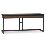 Erina - Large Desk - Rustic Natural Aged Brown - Furniture Home Direct