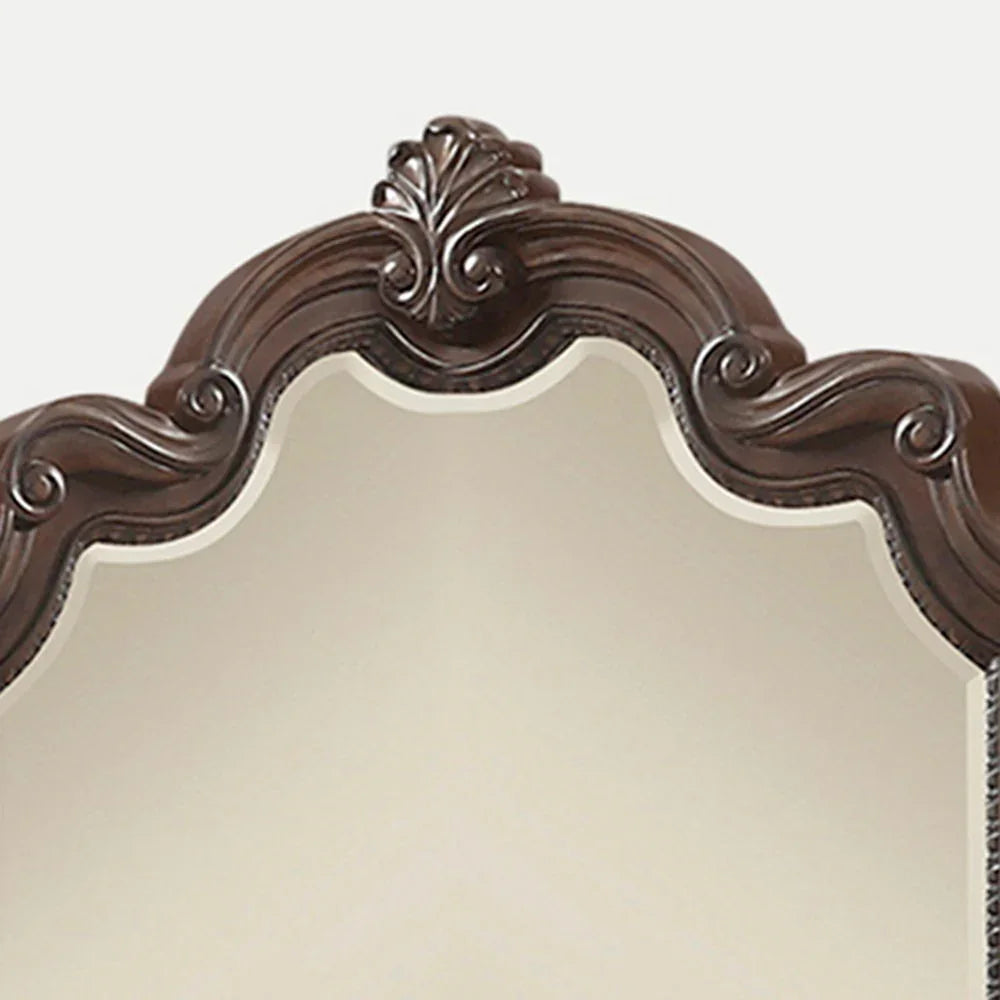 Ornate Mirror - Mahogany - Furniture Home Direct