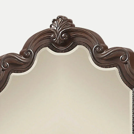 Ornate Mirror - Mahogany - Furniture Home Direct