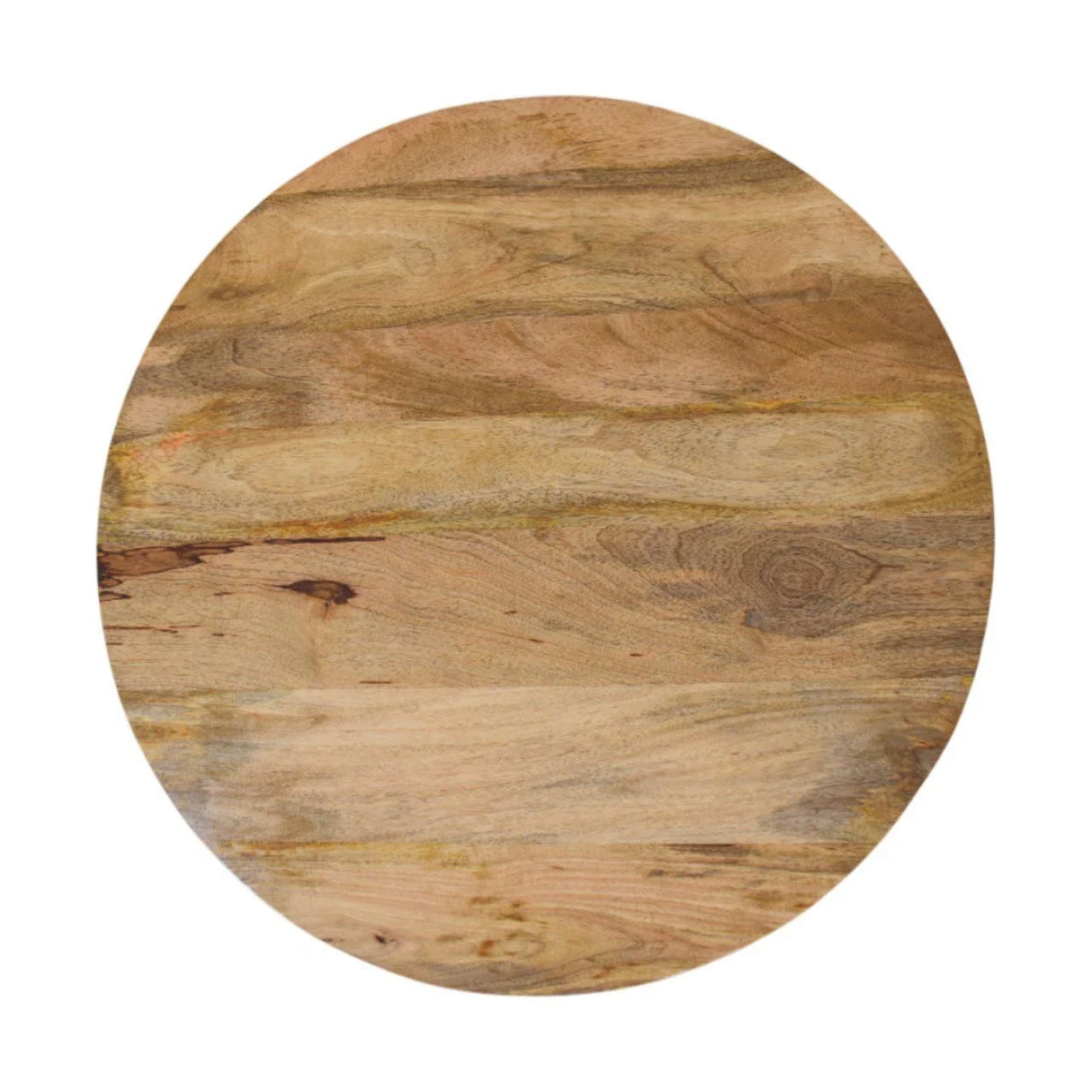 Slatted Round Coffee Table - Beige - Furniture Home Direct