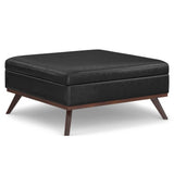 Owen - Multifunctional Square Coffee Table Storage Ottoman - Furniture Home Direct