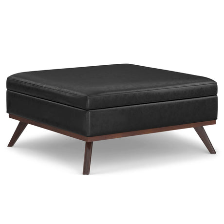 Owen - Multifunctional Square Coffee Table Storage Ottoman - Furniture Home Direct