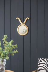 Modern Round Mirror With Aluminum Frame, Wall Decor For Entryway Living Room Hallway - Gold - Furniture Home Direct
