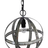 Metal Chandelier, Hanging Light Fixture With Adjustable Chain For Kitchen, Bulb Not Included - Gray - Furniture Home Direct