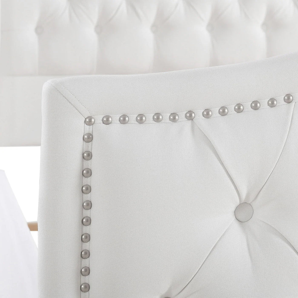 Marcella - Upholstered Shelter Headboard Bed Set - Furniture Home Direct