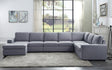 Tifton - Linen 7 Seat Reversible Modular Sectional Sofa Chaise - Furniture Home Direct