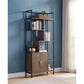 Modern Bookcase With Two Door Storage Cabinet With Two Shelves - Furniture Home Direct