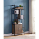 Modern Bookcase With Two Door Storage Cabinet With Two Shelves - Furniture Home Direct