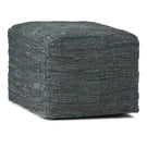 Fredrik - Handcrafted Square Pouf - Furniture Home Direct
