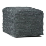 Fredrik - Handcrafted Square Pouf - Furniture Home Direct