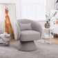 Swivel Accent Chair Armchair, Round Barrel Chair For Living Room Bedroom - Furniture Home Direct
