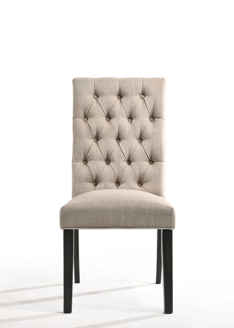 Morland - Vintage Side Chair (Set of 2) - Black / Tan - Furniture Home Direct