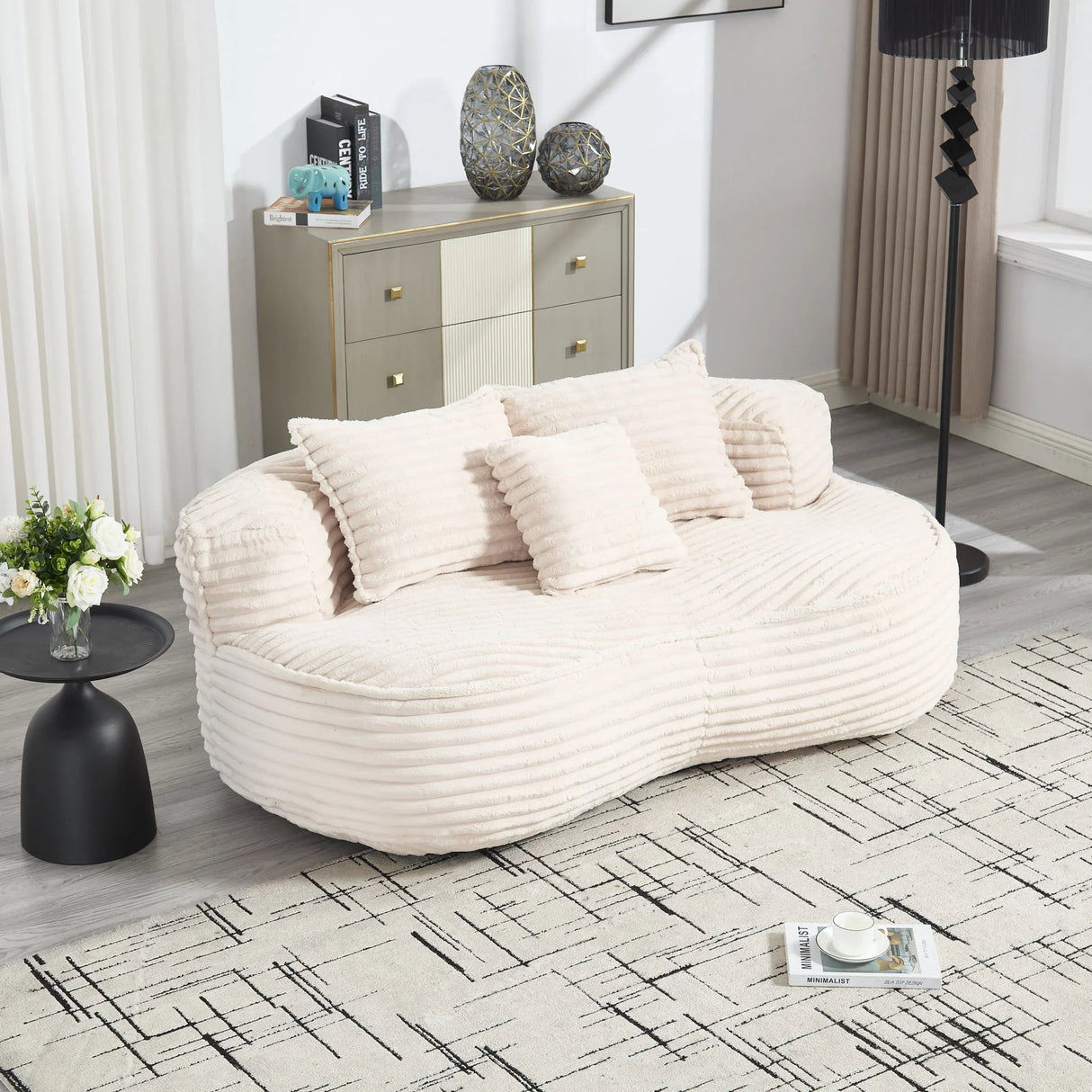 Bean Bag, Lazy Sofa Comfort Lounger High Back Chair - Furniture Home Direct
