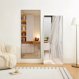 Modern Full Length Mirror With High Definition Shatter Proof Glass And Aluminum Alloy Frame - Furniture Home Direct