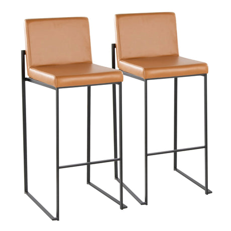 Fuji - Contemporary High Back Barstool Elegant Design - Furniture Home Direct