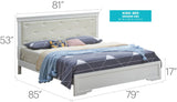 Chic Elegantly Designed Transitional Bed - Furniture Home Direct