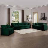 Elegant Corduroy Oversized Sectional Sofa Set With Deep Seats And Flexible Layout - Furniture Home Direct