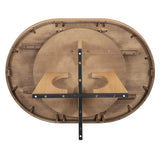 Dining Set Round Wood Table With Ladder Back Chairs Natural - Furniture Home Direct