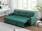 Lucca - Linen Reversible Sleeper Sectional Sofa With Storage Chaise - Furniture Home Direct