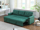 Lucca - Linen Reversible Sleeper Sectional Sofa With Storage Chaise - Furniture Home Direct