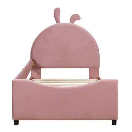 Upholstered Daybed With Rabbit Ear Shaped Headboard - Furniture Home Direct