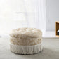 Yolanda - Round Upholstered Accent Ottoman - Furniture Home Direct