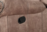 Sectional Sofa Manual Reclining USB Port Chocolate - Furniture Home Direct
