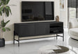 TV Stand, Modern Design Console, Media Entertainment Center, Storage Cabinet, Contemporary & Modern - Black - Furniture Home Direct