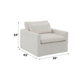 Naveen - Swivel Chair With 1 Toss Pillow - Furniture Home Direct