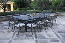 Rectangular Metal Dining Set With Cushions - Furniture Home Direct