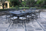 Rectangular Metal Dining Set With Cushions - Furniture Home Direct