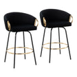 Claire - Contemporary / Glam Counter Stool (Set of 2) - Furniture Home Direct
