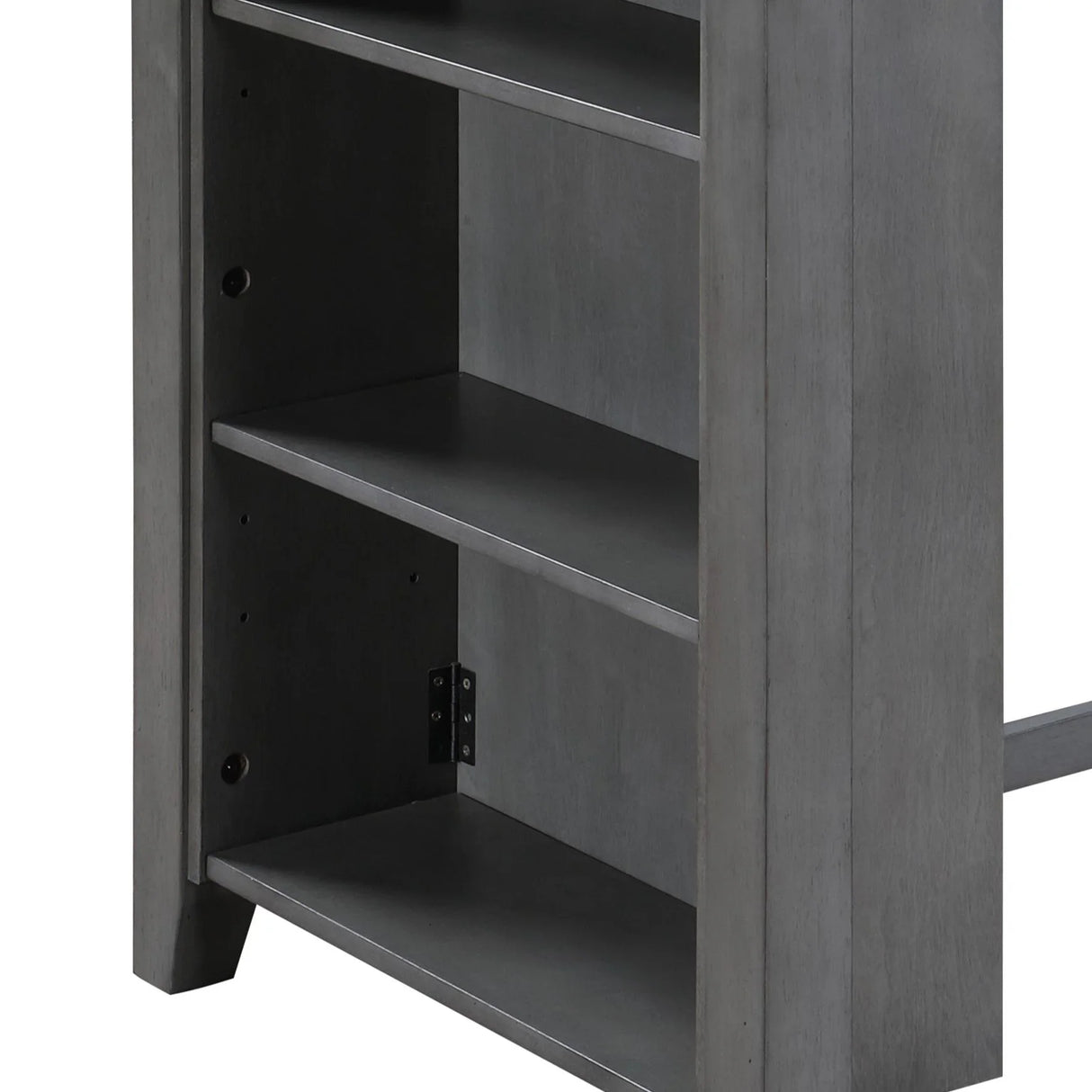 Graham - Small Space Counter Height Dining Table With USB Charging Ports And Shelves - Furniture Home Direct