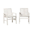 Modern 2 Piece Chevron Patio Chairs - Furniture Home Direct