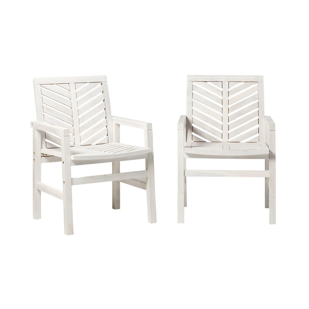 Modern 2 Piece Chevron Patio Chairs - Furniture Home Direct