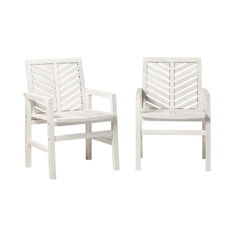 Modern 2 Piece Chevron Patio Chairs - Furniture Home Direct