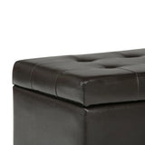 Cosmopolitan - Upholstered Storage Ottoman - Furniture Home Direct