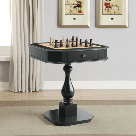 Bishop - Reversible Chess Checker Game Table With Game Tray (Chess Fingures Not Included) - Furniture Home Direct