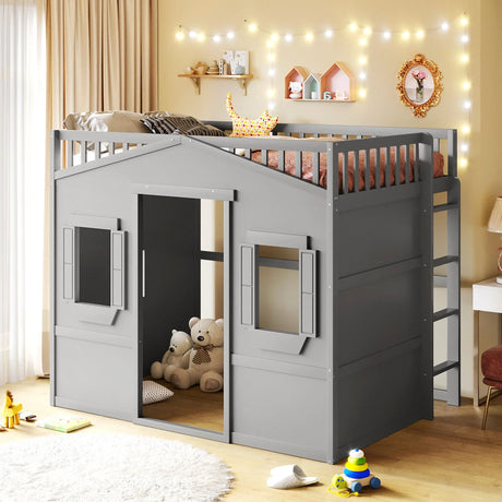House Loft Bed With Ladder - Furniture Home Direct
