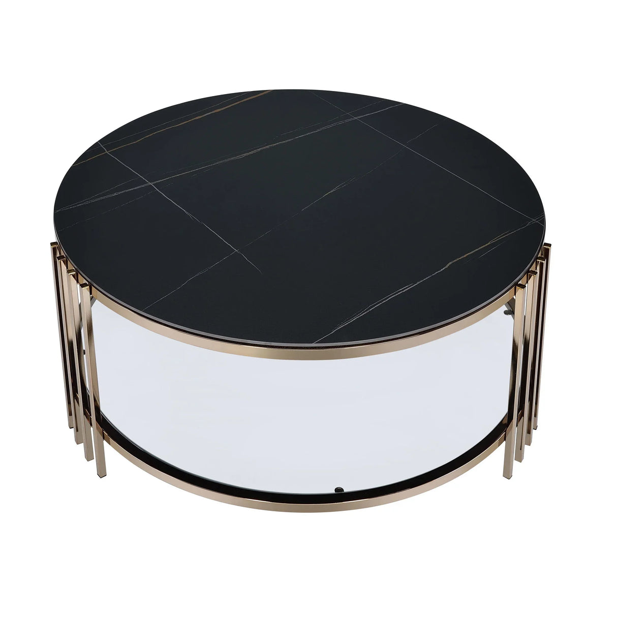 Abisha - Sintered Stone Top Round Table - Furniture Home Direct