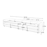 Modular Sofa with Storage - Blue - Furniture Home Direct