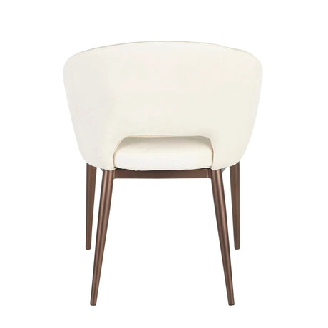 Renee - Contemporary Chair - Cream / Copper - Furniture Home Direct