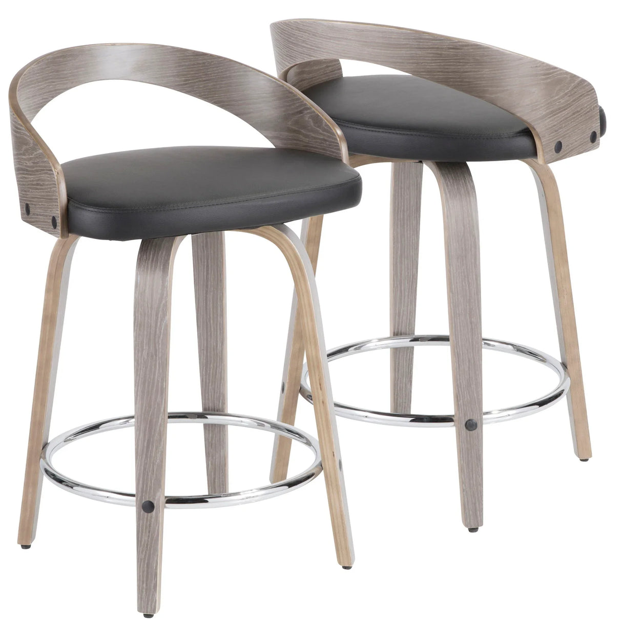 Grotto - Mid-Century Modern Stool (Set of 2) - Furniture Home Direct