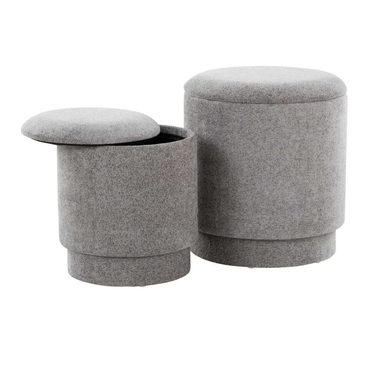 Marla - Upholste Contemporary Ottoman Set - Furniture Home Direct